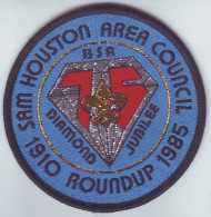 B 24 - 52 USA Scout Badge - Sam Huston Area Council - 1985 - Scoutisme