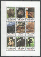 Pk214 1995 Tanzania Fauna Wild Animals Celebrate The Wild 1Kb Mnh Stamps - Other & Unclassified