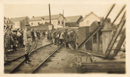 St Nazaire * Photographe A. Rebins * Rails Ligne Chemin De Fer évènement ? * Photo Ancienne Format 11.2x6.8cm - Saint Nazaire