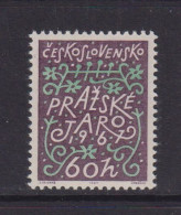 CZECHOSLOVAKIA  - 1967 Prague Musical Festival 60h Never Hinged Mint - Unused Stamps