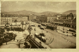 CPA NICE (Alpes Maritimes). La Place Masséna (n° 434) - Plazas