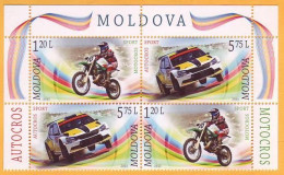 2015 Moldova Moldavie Moldau  Sport. Motocross. Autocross.(2 Set) 4v Mint - Moldavie