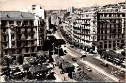 Alger - Rue Michelet Et Place Jeanne D'Arc - Automobiles - Algeri