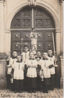 Carte Photo A Identifier - Enfants De Choeur De Saint Martan De 1914 - A Identifier