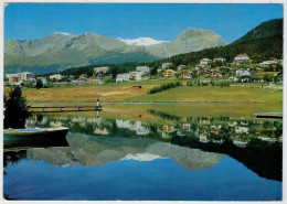 MONTANA.CRANS  LE LAC DE LA MOUBRA ET LE RAWILHORN       (VIAGGIATA) - Crans-Montana