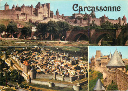 CARCASSONNE Vue Generale Vue Aerienne Les Remparts 22(scan Recto Verso)MF2761 - Carcassonne