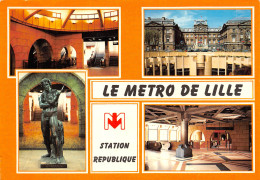 LILLE Le Métro Station République  5 (scan Recto Verso)MF2762VIC - Lille