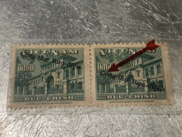 VIET NAM SOUTH STAMPS (ERROR Printed Deviate FONT 1956)2 STAMPS Vyre Rare - Vietnam