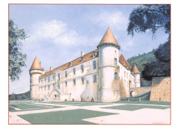 Chateau De BAZOCHES DU MORVAN  Vue Sud Ouest Demeure De VAUBAN   18 (scan Recto Verso)MF2766BIS - Bazoches