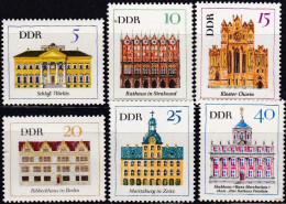 DDR  1967, 1245/50, MNH **,  Bedeutende Bauwerke (I) - Nuevos