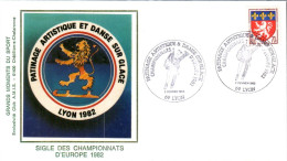 CHAMPIONNATS D'EUROPE PATINAGE ARTISTIQUE LYON 1982 - Bolli Commemorativi