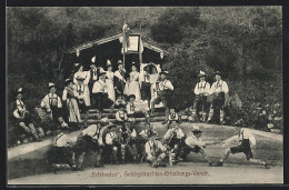 AK Berchtesgaden, Gebirgstrachten-Erhaltungs-Verein Edelweiss  - Berchtesgaden