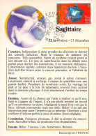 Carte MAXIMA 1er Jour Astrologie Le Sagittaire  21 (scan Recto Verso)MF2770BIS - Astrologie