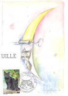 Carte MAXIMA 1er Jour 1983 Les Chats Aquarelle De DESCLOZEAUX  Chat Perché  25 (scan Recto Verso)MF2770BIS - Chats