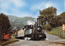 TRAIN Chemin De Fer Locomotive BAM N°6  BLONAY CHAMBY Halte De CORNAUX  Suisse  43 (scan Recto Verso)MF2770BIS - Eisenbahnen