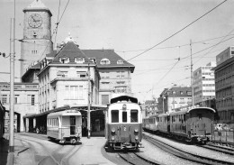 TRAIN Chemin De Fer Locomotive B4 Modernisée Du TB Au Terminus De St Gall Suisse  57 (scan Recto Verso)MF2770BIS - Eisenbahnen