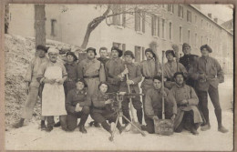 CARTE PHOTO MILITAIRES CHASSEURS ALPINS 06 ALPES MARITIMES 15 ème Régiment 1923 Batiment Caserne - Regiments