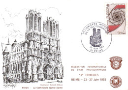 17 ème CONGRES MONDIAL DE LA PHOTOGRAPHIE à REIMS - Commemorative Postmarks