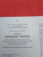 Doodsprentje Germaine Rooms / Hanne Sint Anna 19/8/1903 Zele 26/8/1996 - Religion & Esotérisme