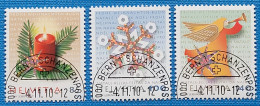 2010 Zu 1373-75 / Mi 2183-85 / YT 2109-11 NOËL Obl. - Used Stamps