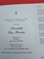 Doodsprentje Elisabeth Van Heester / Hamme 7/5/1916 - 20/10/1996 ( Frans Van Lysebetten ) - Religione & Esoterismo