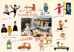 MACON  Amusante Carte  16  (scan Recto Verso)MF2773BIS - Macon