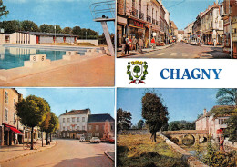 71 CHAGNY  Piscine Et Divers Vues 13 (scan Recto Verso)MF2773TER - Chagny