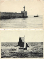 ZEEBRUGGE : Le Phare Et Le Môle + Départ Vers L'infini. ( 2 Cartes ). - Zeebrugge