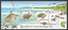 Ft101 2008 Pitcairn Islands Green Turtles Of Henderson Island #768-71 Bl50 Mnh - Mundo Aquatico