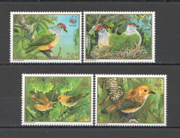 Ft122 1989 Cook Islands Wwf Fauna Birds #1278-1281 Michel 15 Euro 1Set Mnh - Other & Unclassified
