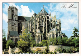 72 LE MANS  La Cathédrale Vue De La Place Des Jacobins   54 (scan Recto Verso)MF2774TER - Le Mans