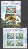 St2644 2016 Mozambique Fauna Birds Abelharucos Bee-Eaters 1Kb+1Bl Mnh - Autres & Non Classés