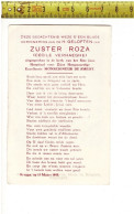 KL 5310 - H. GELOFTEN VAN ZUSTER ROZA - CECILE VERHAEGHE SINT JANS HOSPITAAL 1955 - Devotion Images