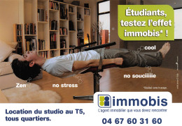 34 Montpellier IMMOBIS 7 Bld SARRAIL Place De La Comedie   PUB Publicité   54 (scan Recto Verso)MF2774VIC - Reclame