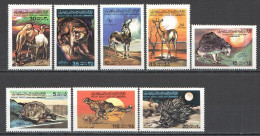 Wb323 1979 Libya Fauna Wild Animals Set Mnh - Otros & Sin Clasificación