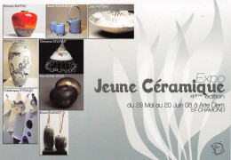 42 SAINT CHAMOND 5 Rue De Bretagne Expo 2008 Jeunes Céramique  PUB Publicité  56 (scan Recto Verso)MF2775BIS - Publicité