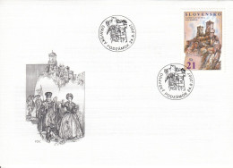 FDC SLOVAKIA 562 - Castles