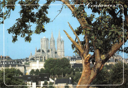 50 COUTANCES   La Cathédrale  à Travers La Verdure  20 (scan Recto Verso)MF2775VIC - Coutances