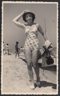 San Benedetto Del Tronto 1950, Pin-up, Giovane Donna In Costume, Foto Vintage - Plaatsen