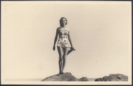 Moglie Dell'Uomo Ercole Sugli Scogli, 1950 Fotografia Epoca Vintage Photo  - Plaatsen
