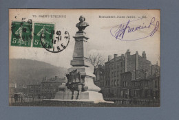 CPA - 42 - Saint-Etienne - Monument Jules Janin - Circulée En 1912 - Saint Etienne