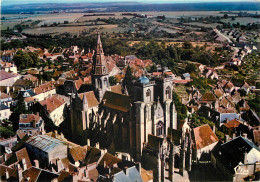 SEMUR EN AUXOIS Vue Aerienne Sur La Collegiale 27(scan Recto Verso)MF2786 - Semur