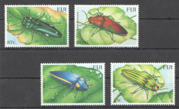 Ft134 2000 Fiji Insects Beetles Fauna #912-915 1Set Mnh - Andere & Zonder Classificatie