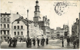POLAND POLEN ALTER MARKT POSEN POZNAN 1908 >  FRANKREICH Nr 438 D1 - Pologne