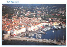 SAINT TROPEZ  Le Port Vue Aérienne Panoramique De La Ville   44 (scan Recto Verso)MF2794UND - Saint-Tropez