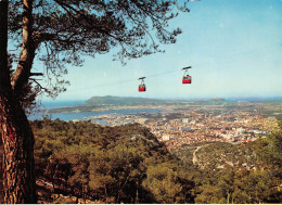 TOULON Vue Générale Panoramique Croisement Du Téléphérique 12 (scan Recto Verso)MF2794VIC - Toulon