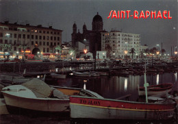 SAINT RAPHAEL  Le Port  Et La Cathédrale Vue De Nuit  10 (scan Recto Verso)MF2795 - Saint-Raphaël