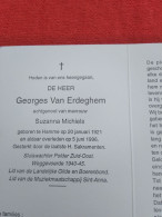 Doodsprentje Georges Van Erdeghem / Hamme 20/1/1921 - 5/6/1996 ( Suzanna Michiels ) - Religion & Esotérisme