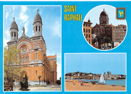 SAINT RAPHAEL   Multivue Plage Et Cathédrale  39 (scan Recto Verso)MF2795 - Saint-Raphaël