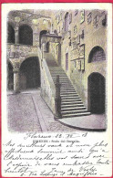 FIRENZE - SCALA DEL BARGELLO - FORMATO PICCOLO -  VIAGGIATA 1908 PER LA FRANCIA - Firenze